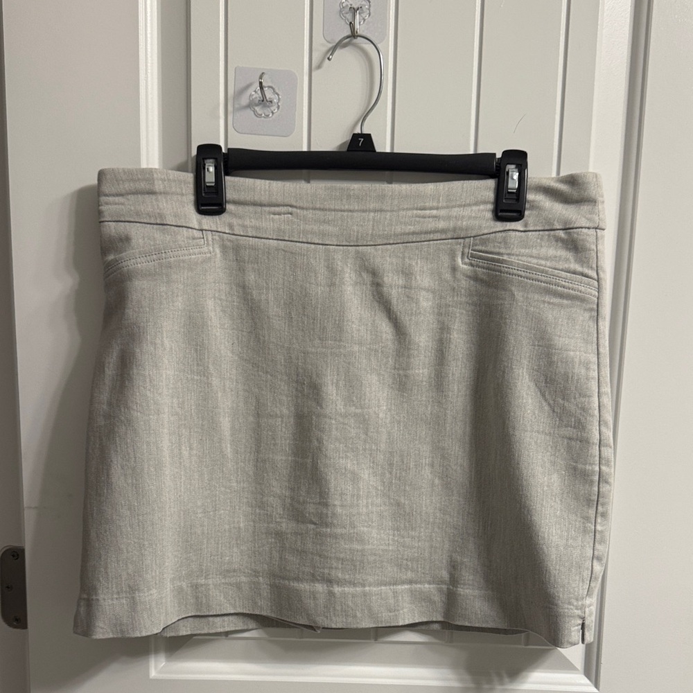 Croft & Barrow Elegant Gray Mini Skirt